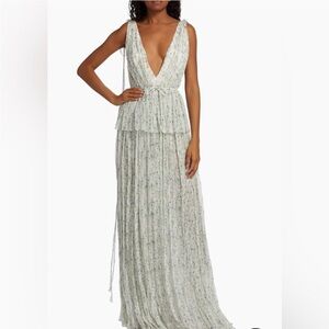 *NEW NEVER WORN* Adam Lippes — Dendur Floral Drawstring Gown